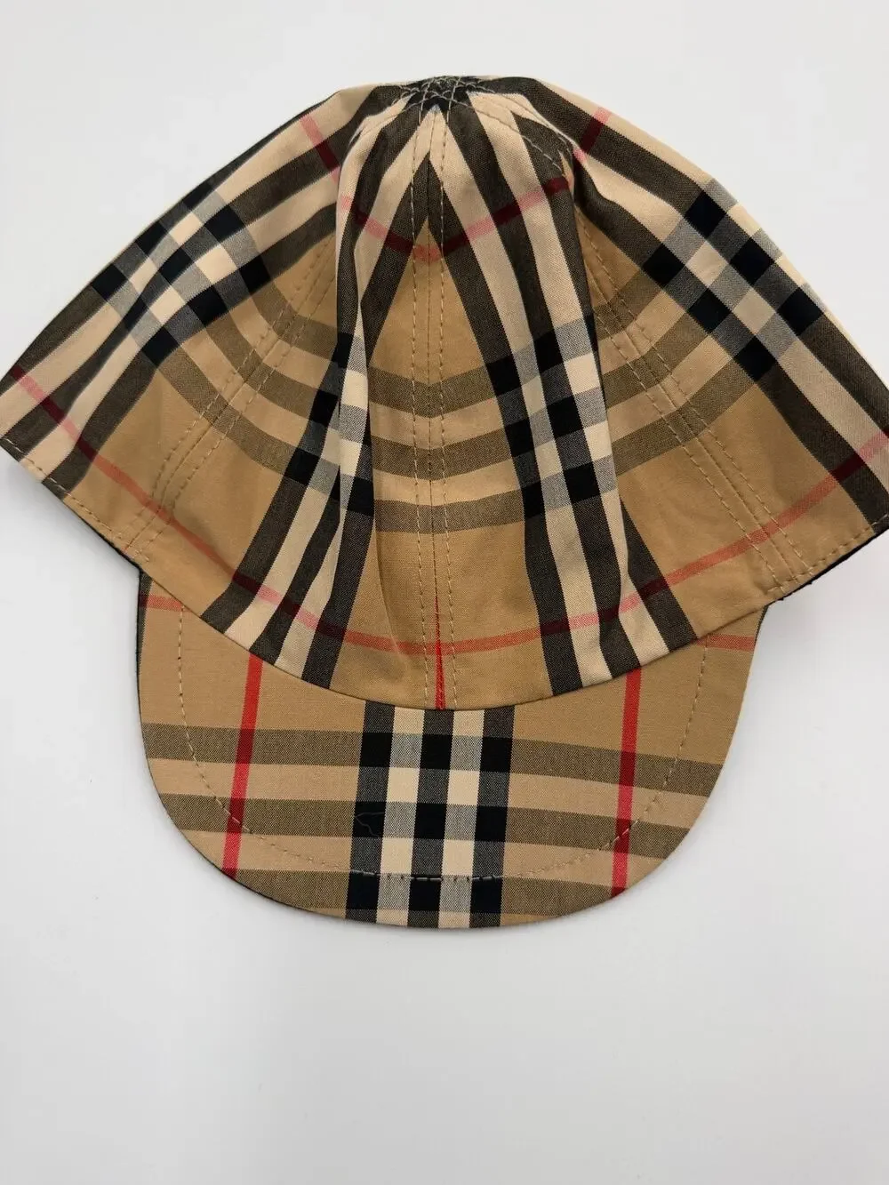 Burberry check cotton toddler hat new